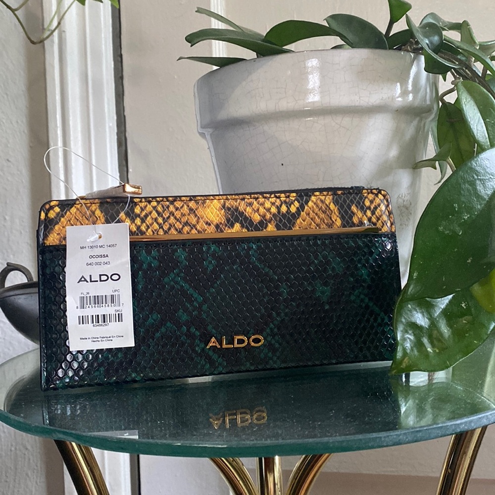 Python Snakeskin ALDO Wallet Clutch